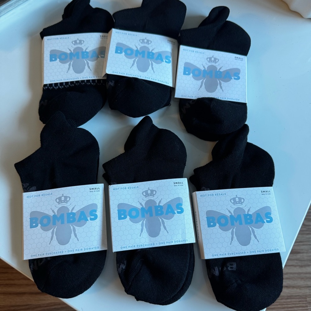 Bombas  Black Athletic Socks